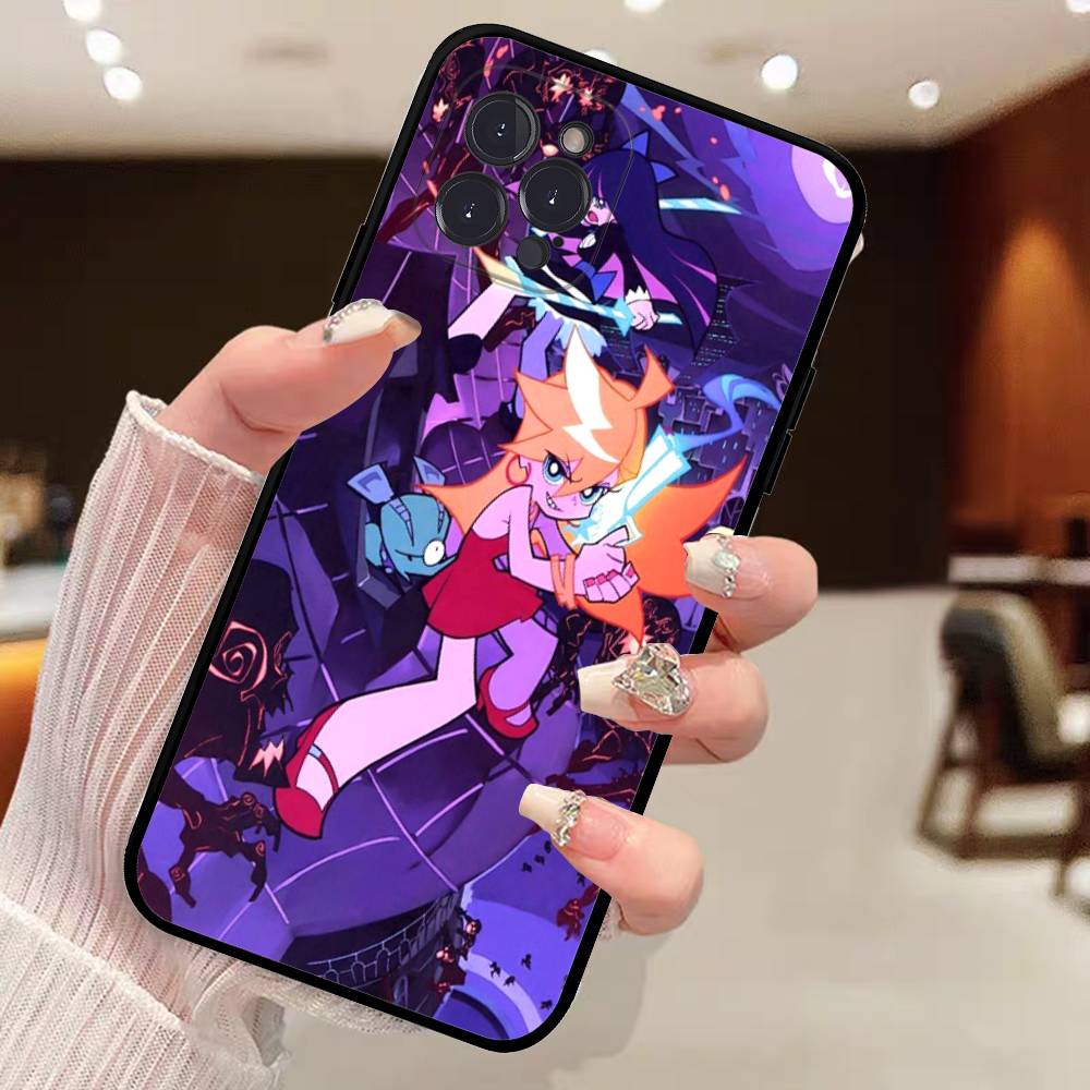 Panty Stocking G-Garterbelt Phone Case For IPhone 17 16 15 14 13 12 Mini 11 Pro Plus Soft Silicone Cover