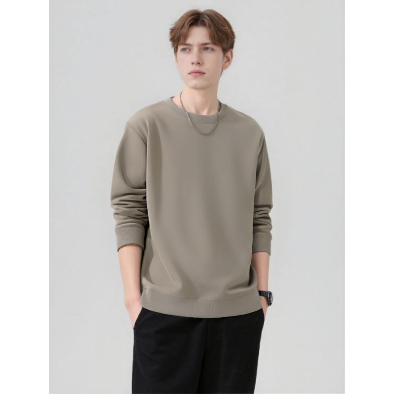 Unisex Loose Long Sleeve Crew Neck Sweatshirt For Autumn Winter