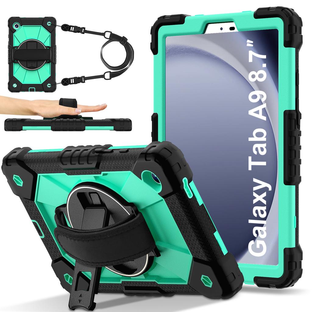 360 - Degree All - Round Protection! Multifunctional Tablet Case for Samsung Galaxy Tab A9. SM-X110/SM-X115 8.7