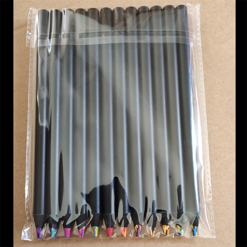 12Pieces Rainbow Pencils Artist Colouring Pencils Multicoloured Pencil For Student Kid Drawing Sketching Craft Project
