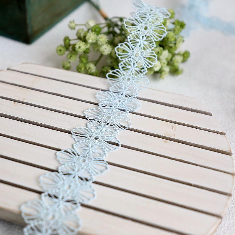 Colored Water-Soluble Lace Trim for Necklaces, Hats, Sofas, and Rustic Clothing