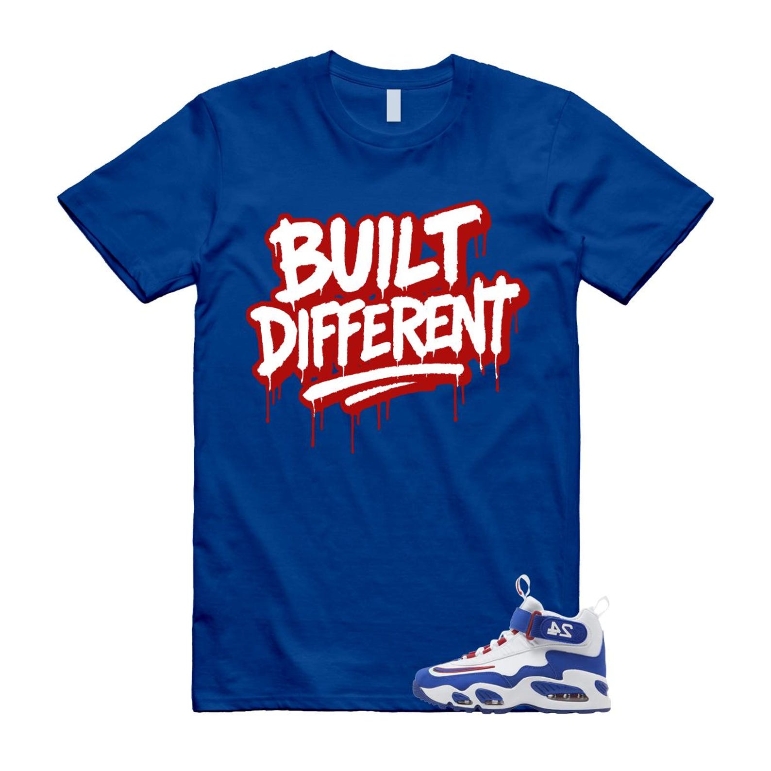 Air Griffey Max 1 USA White Blue Red T Shirt Match BUILT 3XL
