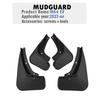 Fender for MG 4 MG4 EV Mulan Hatchback   2024 Mud Flaps Splash Guard Mudguards MudFlaps Styling Car Accessories
