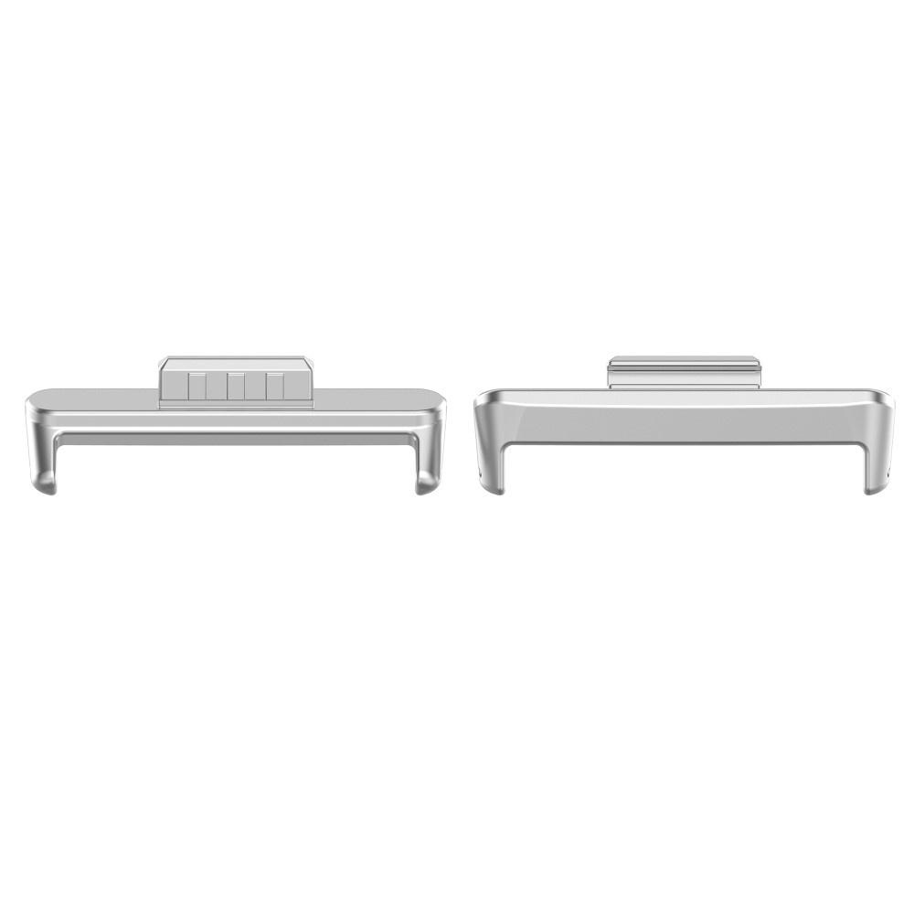 2x Adapter Strap Connector for Huawei Watch Fit 3, Silver