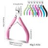 Ergonomic Cuticle Nipper With Rubber Handle Trimmer Professional Manicure Tool For Nail Care Full Jaw Clipper