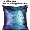 Case Dual Pillow Color Flip Sequin Cushion Cover Home Living Room Gift Decor