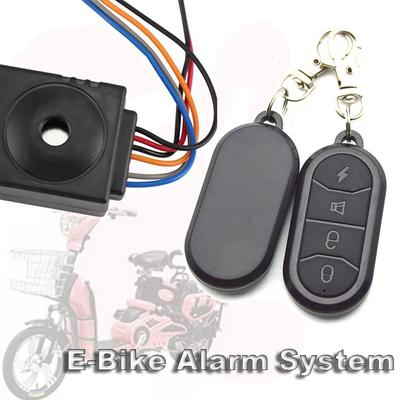 Anti-Diebstahl-Elektro-Fahrrad-Sicherheits-E-Bike-Alarmsystem mit zwei Fernbedienungen für Motorrad-Scooter