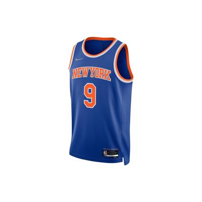 NBA 75. Jubiläum New York Knicks Nr.. 9 Ärmelloses Basketballtrikot Herren Oberteile Blau DB3582-495