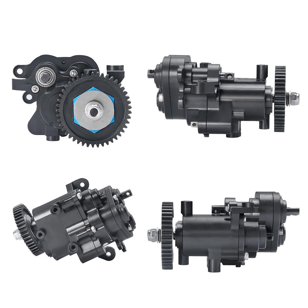 1/10 RC Car Transmission Case Gearbox with 45T Gear Alloy RC Metal Gearbox Assembly for Replacement