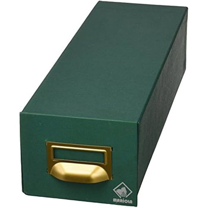 Kroužkový pořadač - MARIOLA - Mariola 1-1000 - Dvojitý Geltex - 1000 žetonů - Zelený 12,5x9,5x35cm