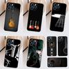 Vintage Music Guitars For Huawei Nova 12i 12s 11i 8i Y73 Y72 Y61 Y91 Y90 Y70 Y60 9 10 SE P30 P40 Lite P60 Pro Case