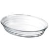 HARIO Heat-Resistant Glass Oval Plate, 1100ml, BUONO Kitchen, Clear, Made In Japan, HOV-110-BK