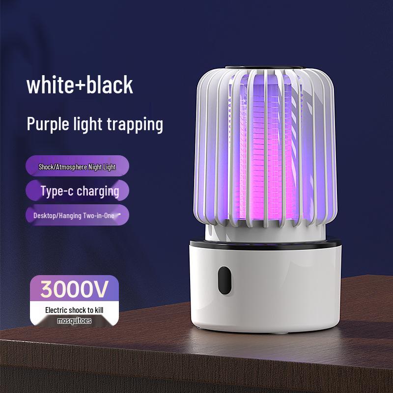 Silent Wall-Mounted Electric Mosquito Killer Lamp with Automatic Blue Light Lure – Multifunctional Summer Insect Control Device.