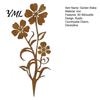 Artistic Metal Plant Stakes Rustic Flower Garden Stakes, 12.6x30cm Yard Art Cutout, Farmhouse Rust Home And Gifts Finish Outdoor Decor for Pathway