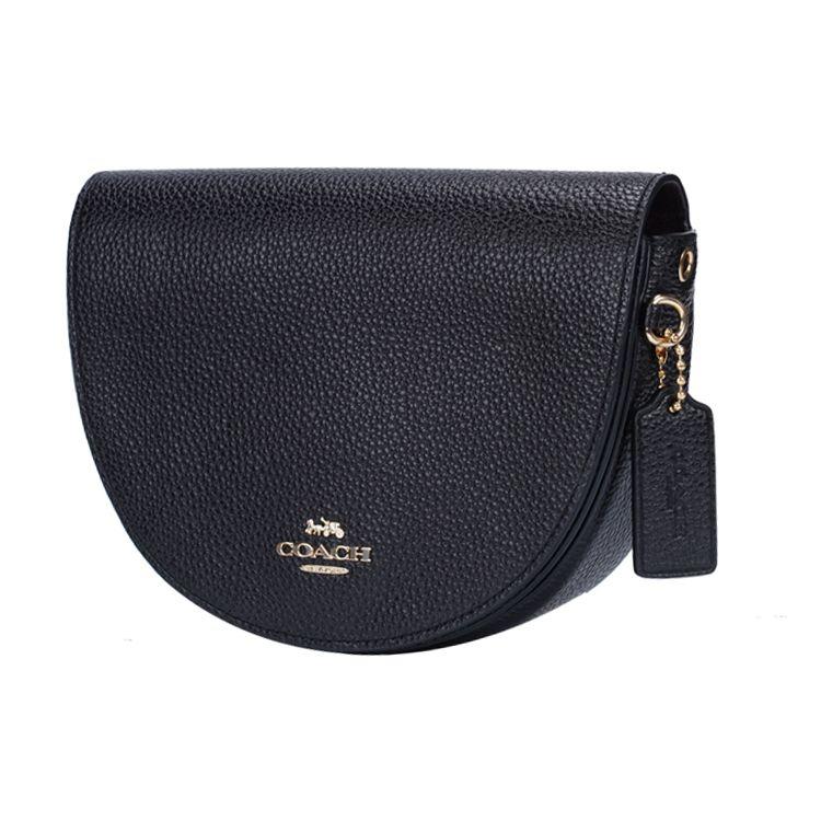 Coach Ellen Flap Bag Leather Shoulder Crossbody Bag Women bags Black C1432-IMBLK