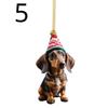 Christmas Ornaments Hanging Decoration Gift Cartoon Cute Dog Christmas Hanging Tree Personalized Pendant Home Party Supplies