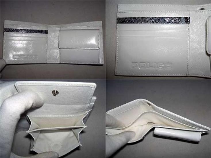 Police Italian Leather Series Bifold Wallet 0512 (White (18))