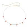Accessories, Idyllic Daisy Flower Waist Chain, Sweet And Cool Wind Colored Rice Beads Woven Body Chain Female