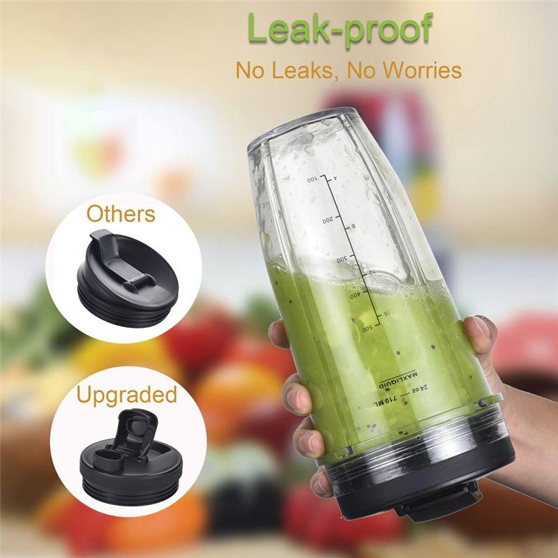 A20F-Replacement 32Oz&24Oz Cup And With Lids, 7 Fins Extractor Blade, For Nutri Ninja BL480-30 BL483-30