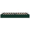 Ottoman Bed Without Mattress Dark Green 140x200 Cm Velvet