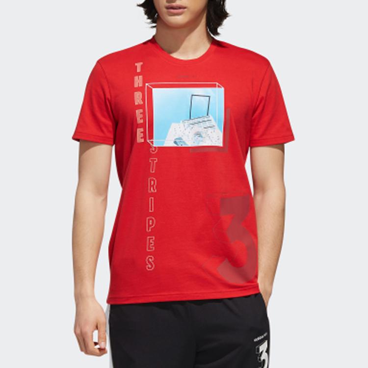 adidas Neo T Shirt Men's Light Scarlet EJ7068