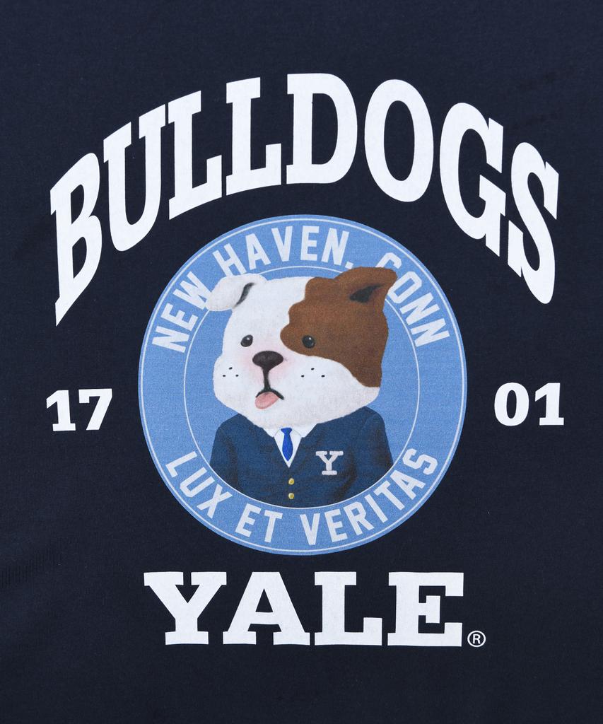 YALE Bulldogs Bow Wow Short Sleeve T-Shirt Navy
