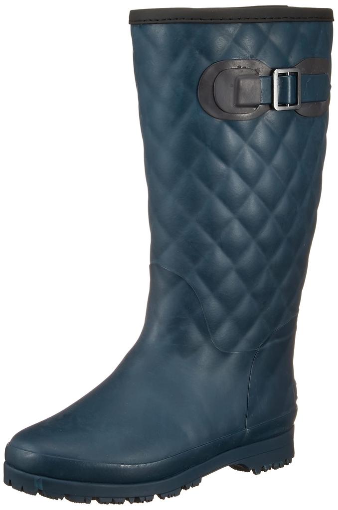 Moonstar MFL65RL Navy Rain Sizes 2E Women's Boots, Lightweight, Long, Rubber, 22.0-25.0cm,
