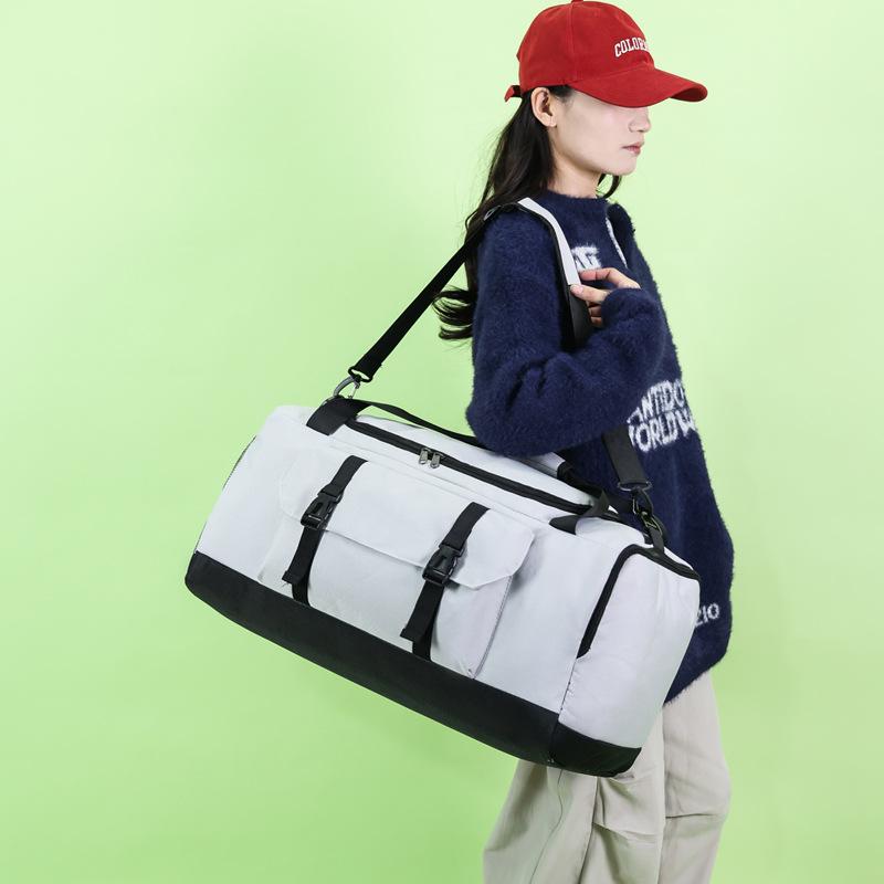 Men and Women's Large-capacity Yoga Bag with Shoe Storage Pressure Relief Handbags Dry and Wet Separation Training Gym Bag