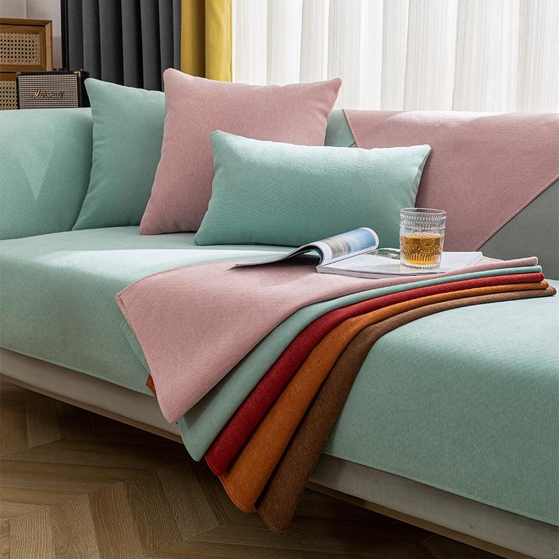 Chenille Sofa Cushion Four Seasons Universal Simple Modern Non-Slip Cushion Stain-Resistant Sofa Cover Thick Cover Towel