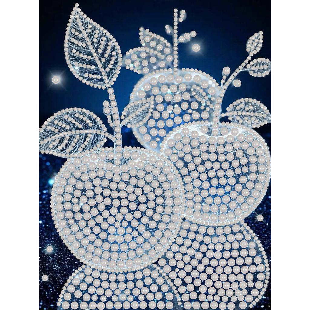 DIY Pearl Dot Painting for Adults Beginners Home Wall Decor Pearl Gem Paintings Picture Arts Craft With Frame 30x40cm