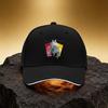 Retro Motorcycle Couple Pattern Hat Unisex Printed Baseball Cap Sandwich Duckbill Cap Sports Hat Suitable for Daily Commute And