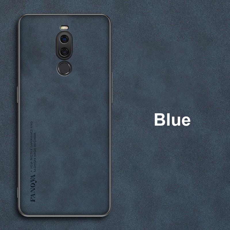 For Meizu X8 Case Luxury PU Leather Phone Case For Meizu X8 MeizuX8 Back Cover Matte Silicone Shockproof Full Protection Coque