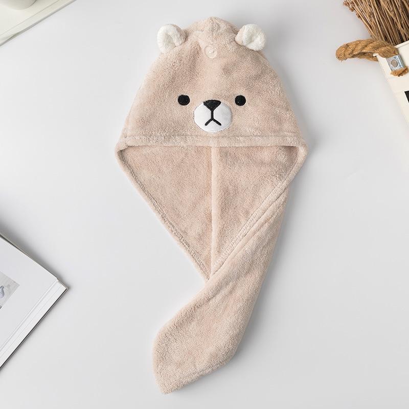 

Быстросохнущее супервпитывающее мультяшное полотенце-обертывание для волос для девочек Multiple Sizes