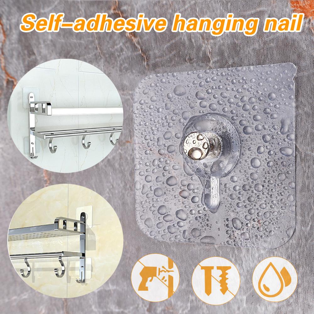 10PCS No Punching Screw Paste Hook