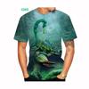 Letní móda Štír 3D potisk Unisex Cool tričko Vtipné Štír potisk Krátký rukáv Velikost