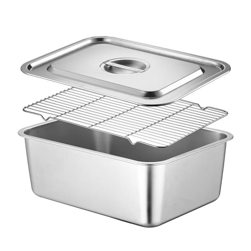 Aokewen 304 Stainless Steel Multi-Purpose Kitchen Basin & Drainage Tray with Lid