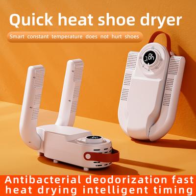 Foldable Portable Electric Shoe Dryer Adjustable Size Intelligent Timer Fast Drying for Boots Sneakers Travel Gym Home Deodoriz