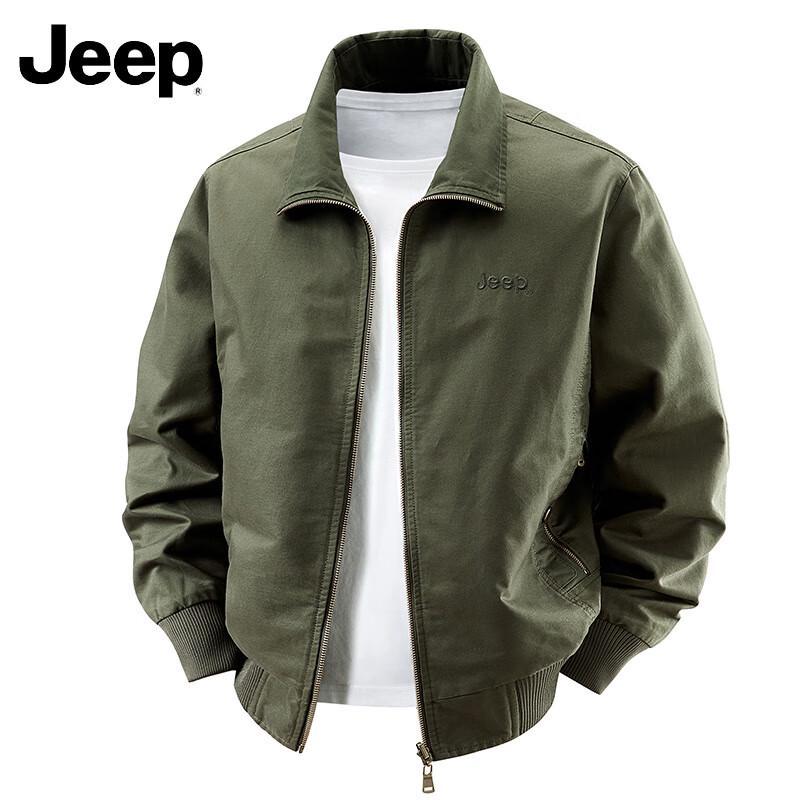 Jeep Men's Washed Reversible Casual Workwear Jacket