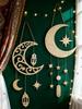 1 Stück Ramadan Mond Stern Wandbehang Islamische Hohle Holzdeko mit Laternen Festliche Heimdeko Ramadan & Eid Wanddekorationen