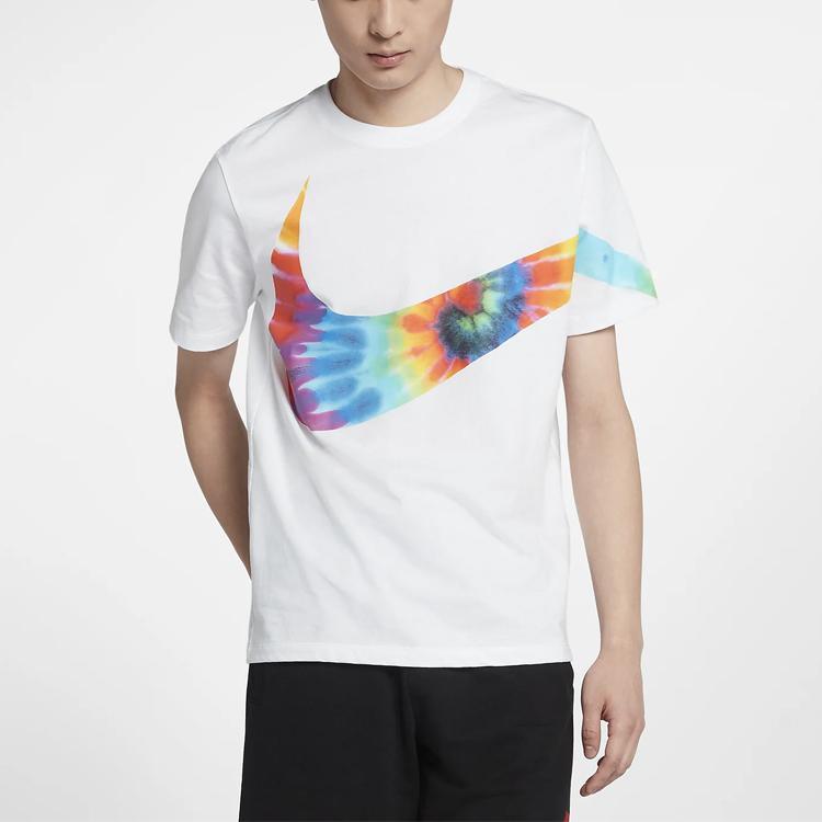 Nike Sportswear Big Swoosh Short Sleeve T-Shirt Men Tops White CI9348-100