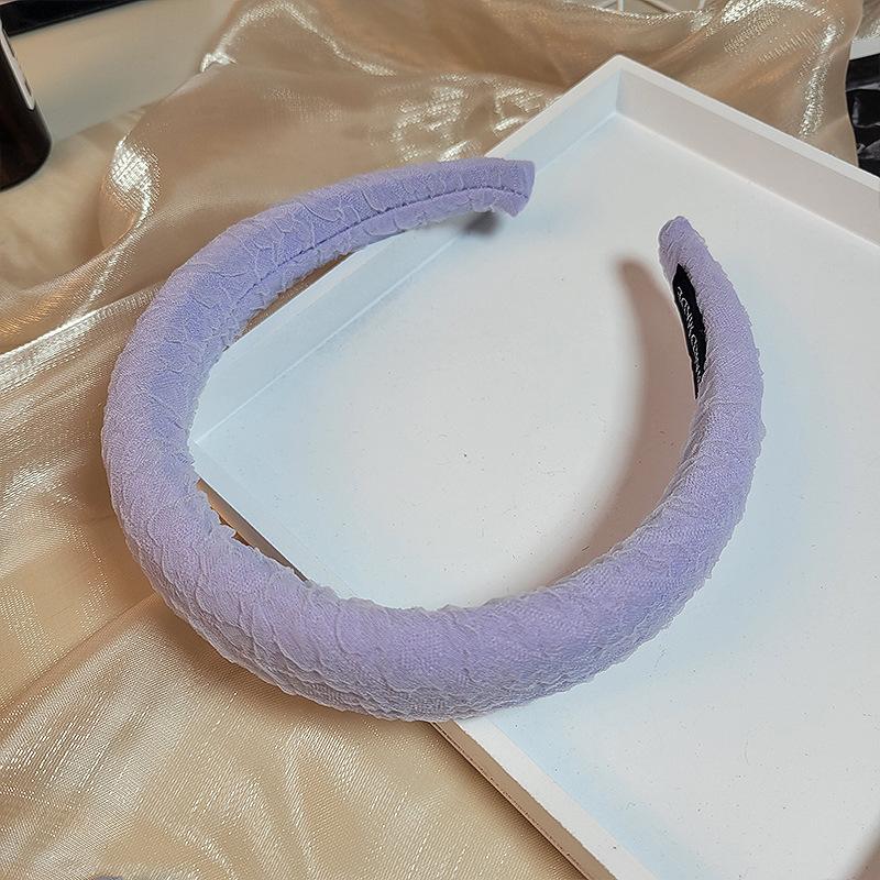 Candy-colored high-crown headband, Korean internet celebrity style, elegant headband, age-reducing wide-brimmed hair headband, hair ornament