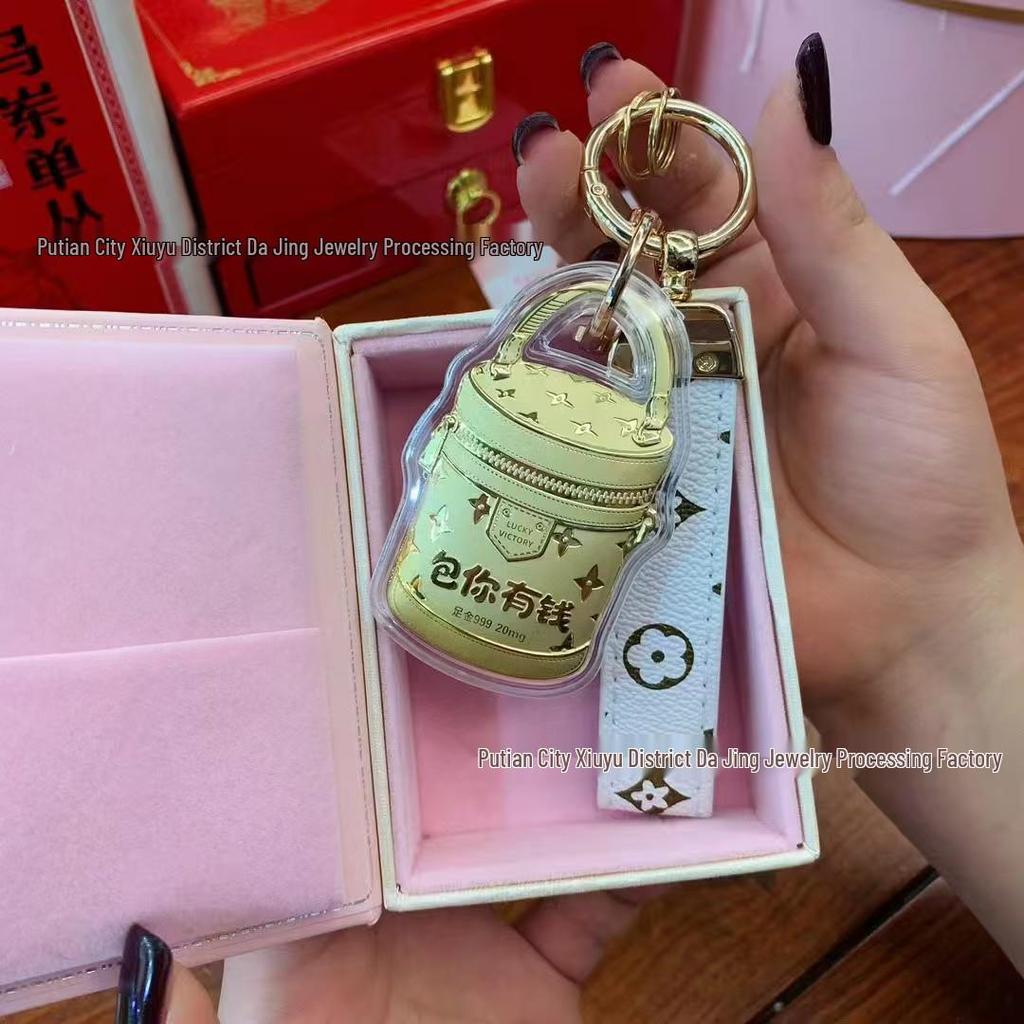 999 Feingold Geldbeutel Anhänger - Man glaubt, dass er Leiden heilt, Heiß verkaufendes Handy-Ketten Zubehör.