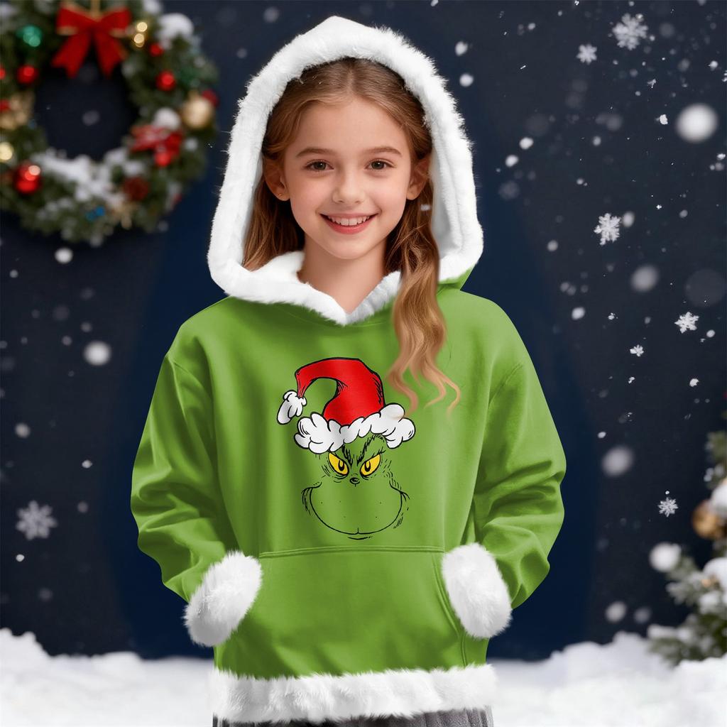 Children's Sweatshirt Girls Boys Long Sleeve Lightweight Casual Hoodie Loose Comfortable Sweatshirt