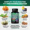 Bcuelov Seaweed Capsules Seaweed Black Seed Oil Turmeric Boosting Energy 120 Vegetarian Capsules