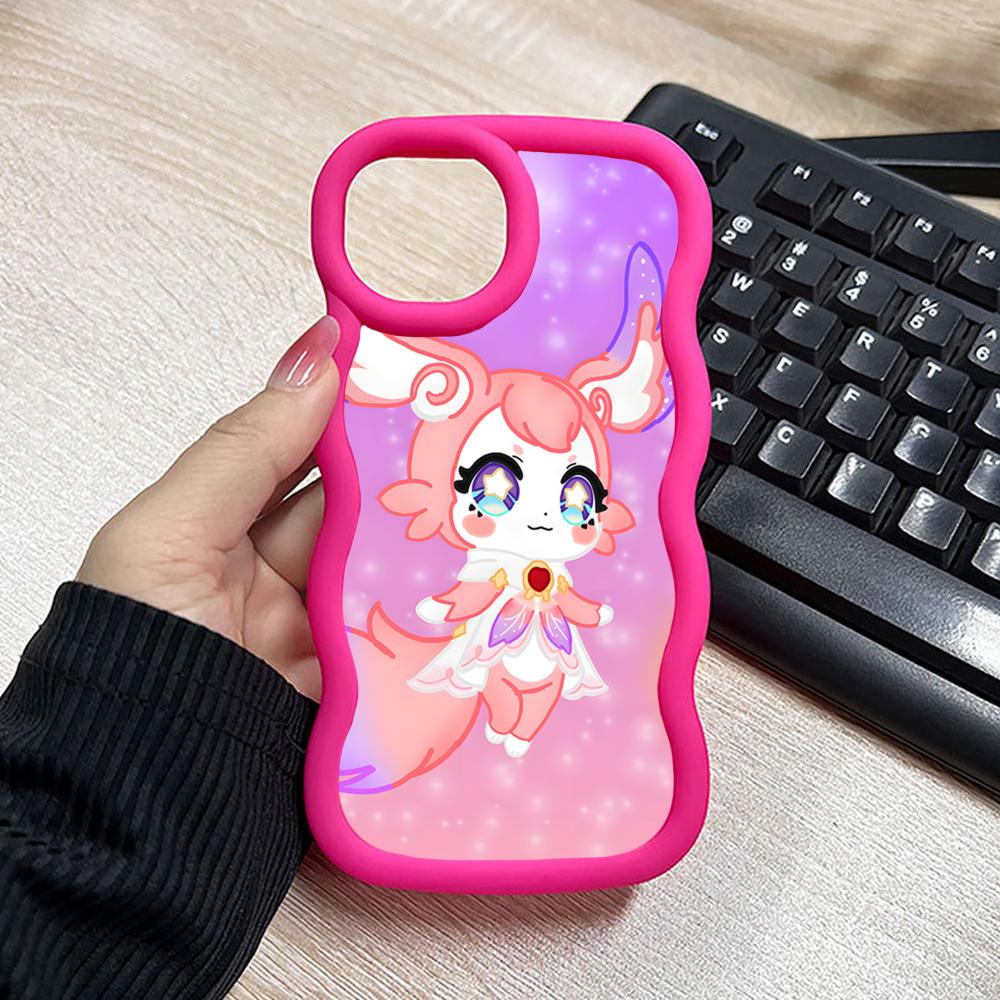 HSR Mem Wavy Edge TPU Mobile Phone Case for iPhone 17 16 15 14 13 12 11 Air Pro Max Plus Colorful Cover