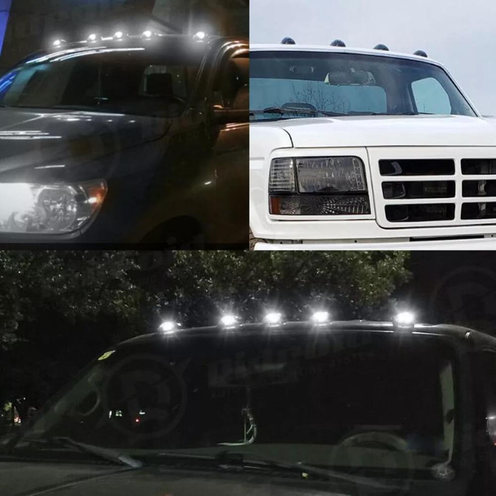 Amber No Drill Car Cab Lights Signal Lamp Head Light for Trucks/Cars/SUV Cars Accessories