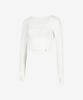 Grande Line Elflex Rib Lace-Up Long Sleeve_4 Colors