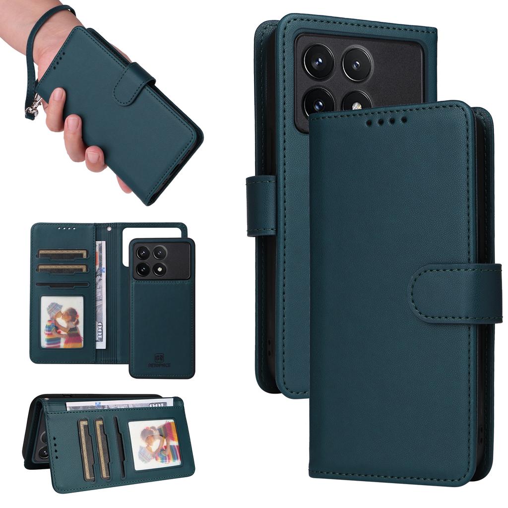 For Xiaomi Redmi K70 Pro 5G/K70 5G/Poco F6 Pro 5G Magnetic Case BETOPNICE Detachable PU Leather Phone Cover with Strap