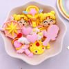 Painted Resin Kawaii Colorful Fairy Magic Stick Flatback Stone  Scrapbook Figurines 10PCS DIY Bow Decor Accessories Crafts