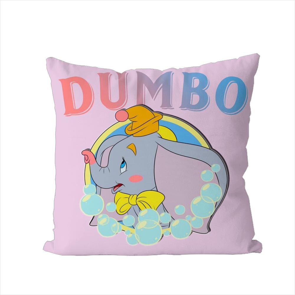 DDumbo Pillow Case For Car Sofa Decorative Home Doublesided Print Plush Square Throw Pillow Cushion Cover